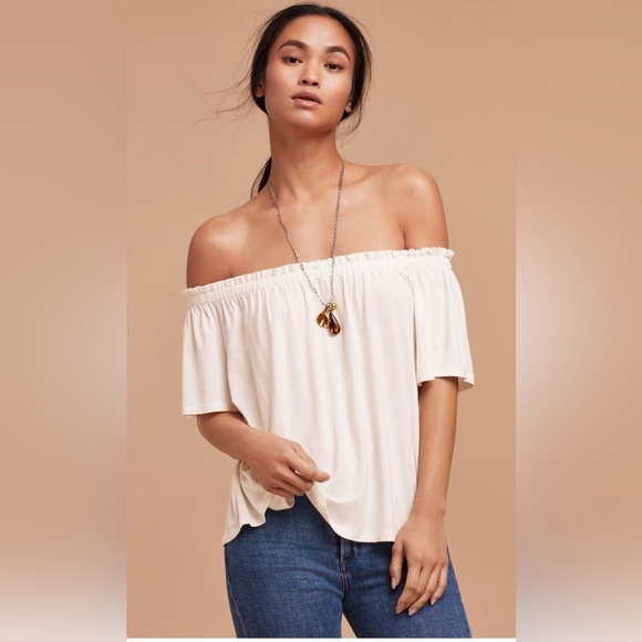 Aritzia Wilfred Sartre Off-The-Shoulder T-Shirt Floral - Picture 2 of 4